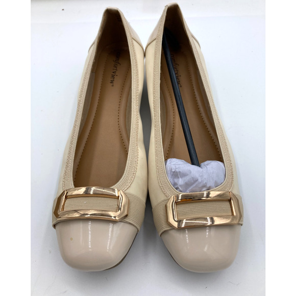 Comfortview Women's The London‎ Flat Size 9.5W New Nude Color New/Box - Picture 1 of 7